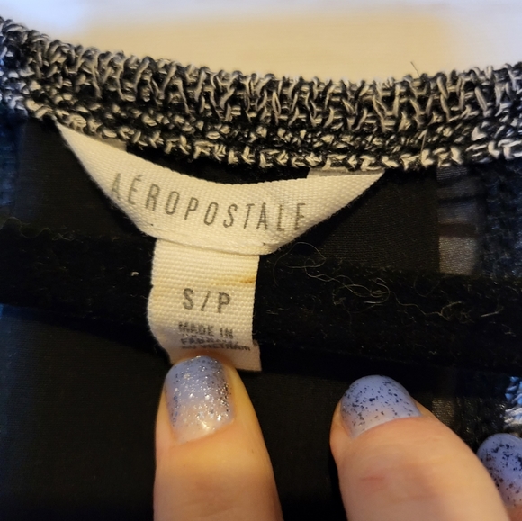 Aero B&W sweater w/sheer black panel - Picture 6 of 6